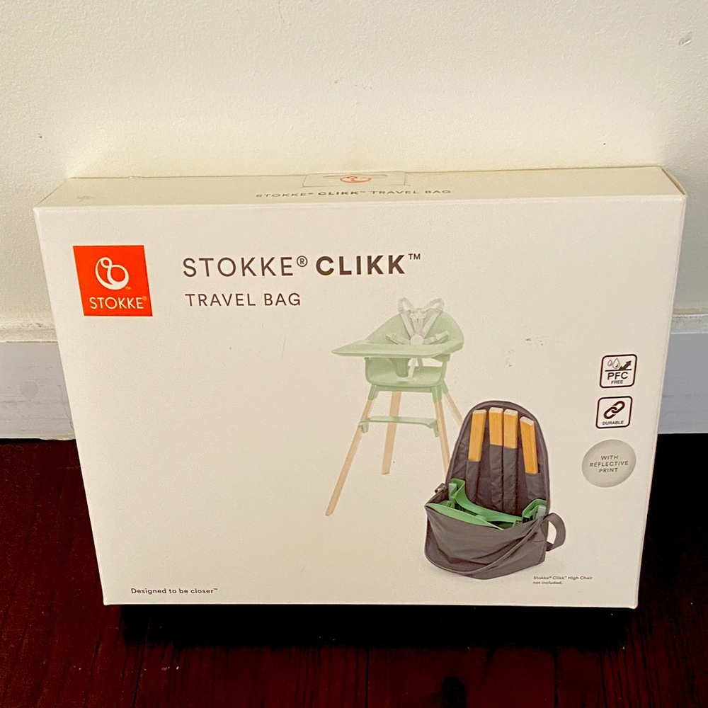 Stokke Clikk Travel Bag Travel High Chair NEW in Bag!